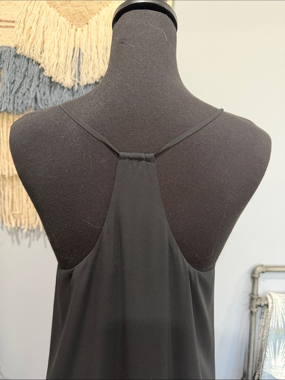 Alice + Olivia Little Black V-Neck Silk Slip Dress Size S/P - Picture 6 of 10